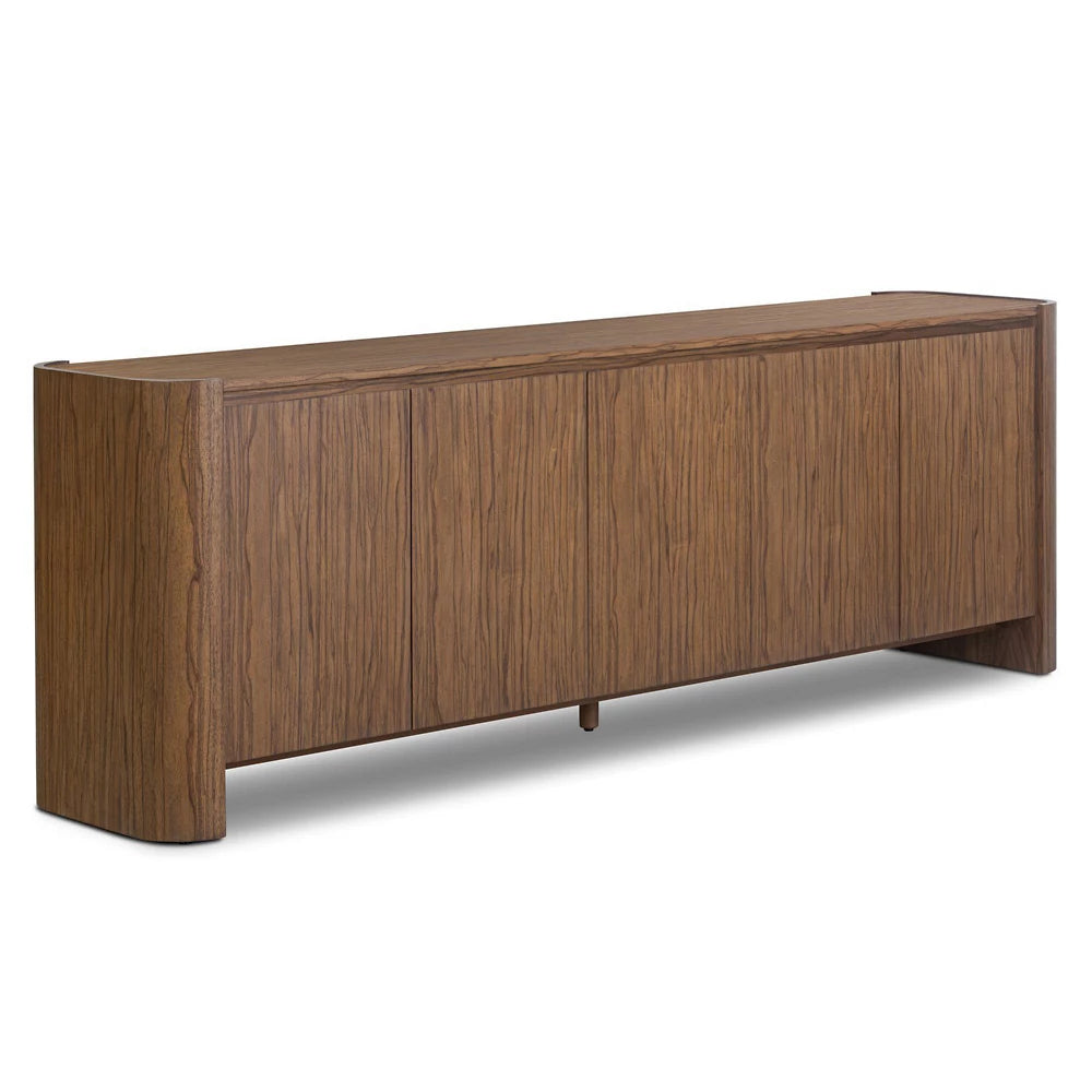 Valenne Curved Wood Sideboard