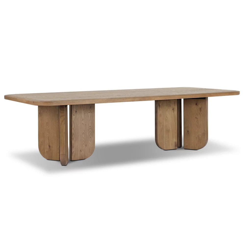 Solaro Sculptural Oak Dining Table