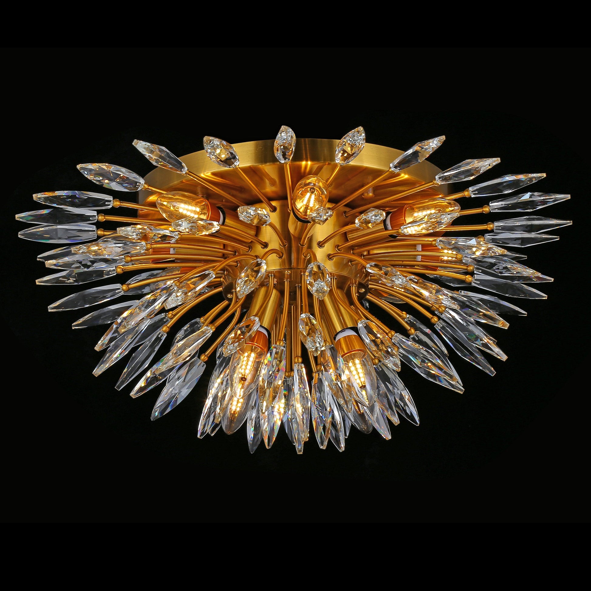 Lily Starburst Flush-mount Crystal Sputnik Chandelier - Italian Concept - 