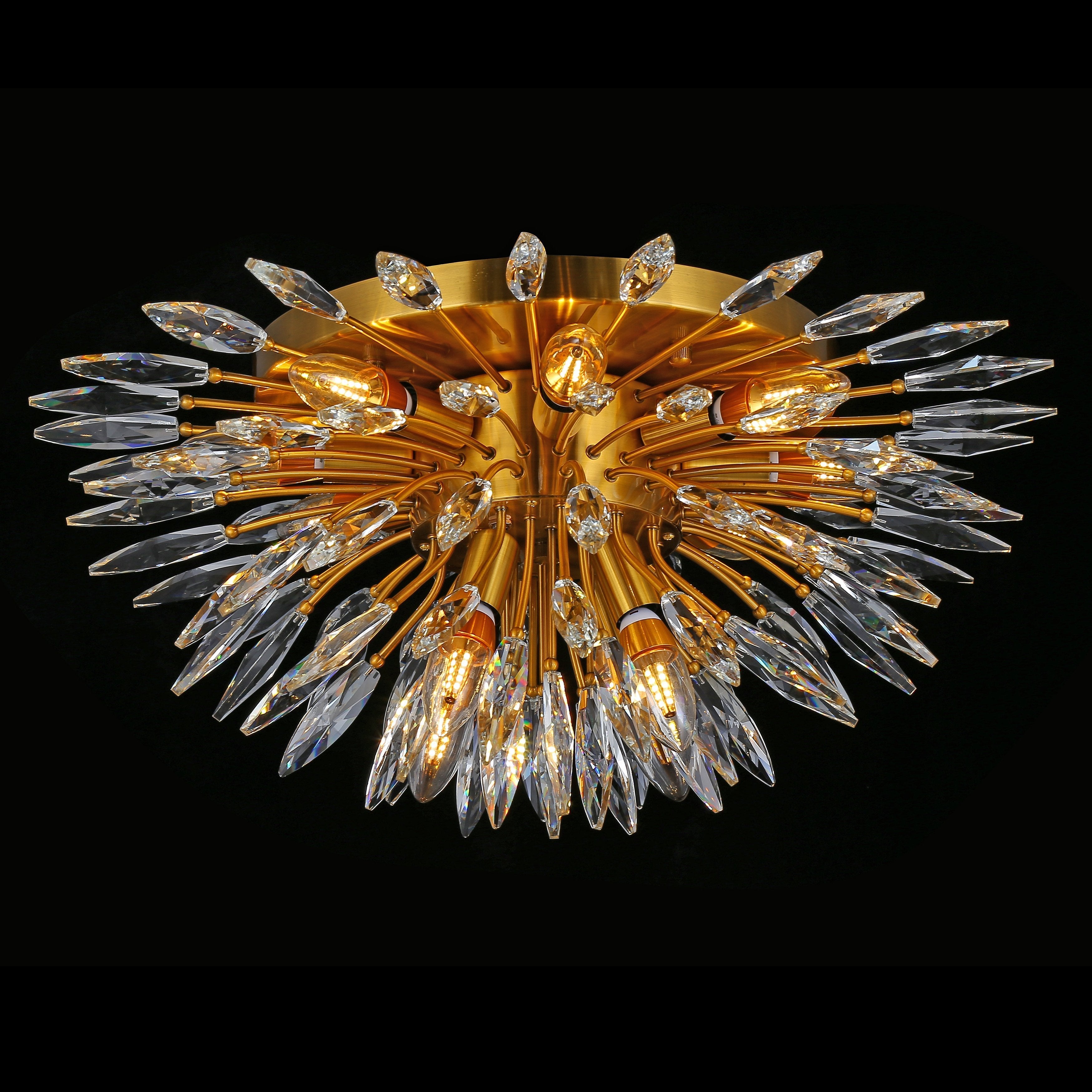Lily Starburst Flush-mount Crystal Sputnik Chandelier - Italian Concept - 