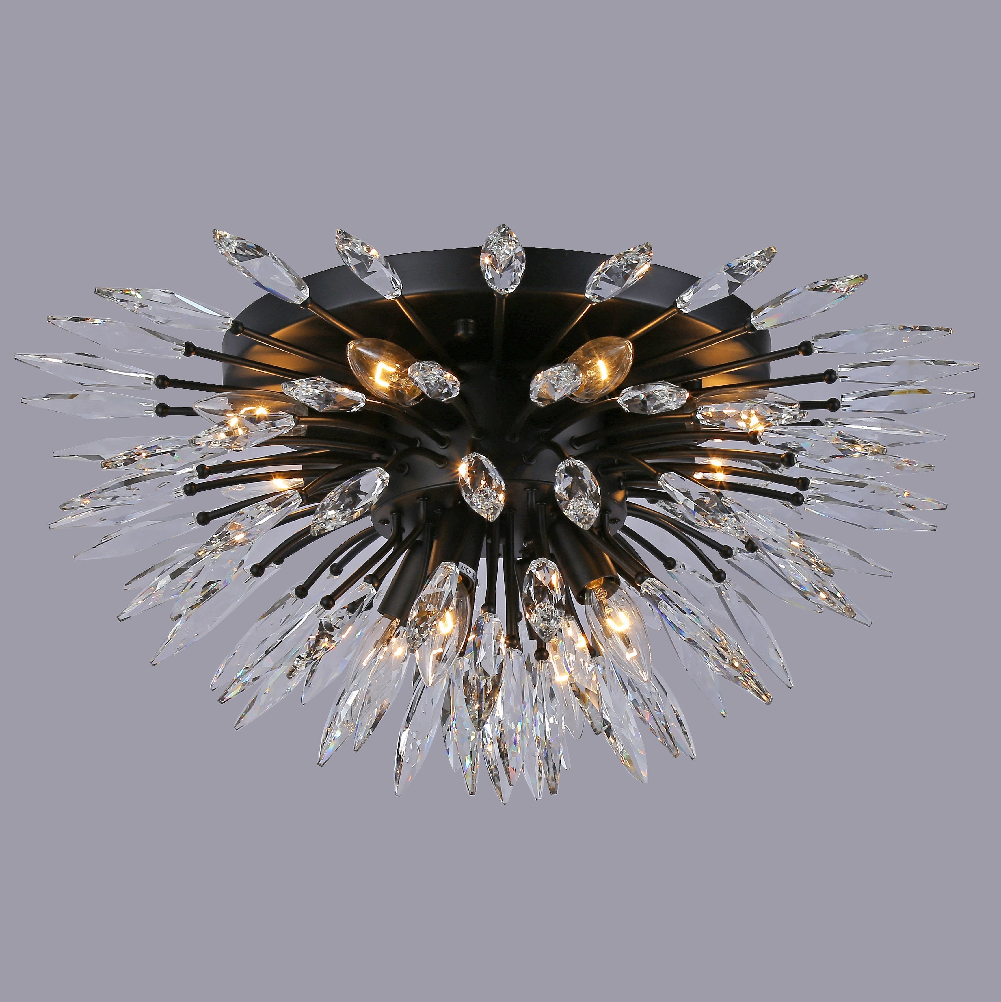 Lily Starburst Flush-mount Crystal Sputnik Chandelier - Italian Concept - 