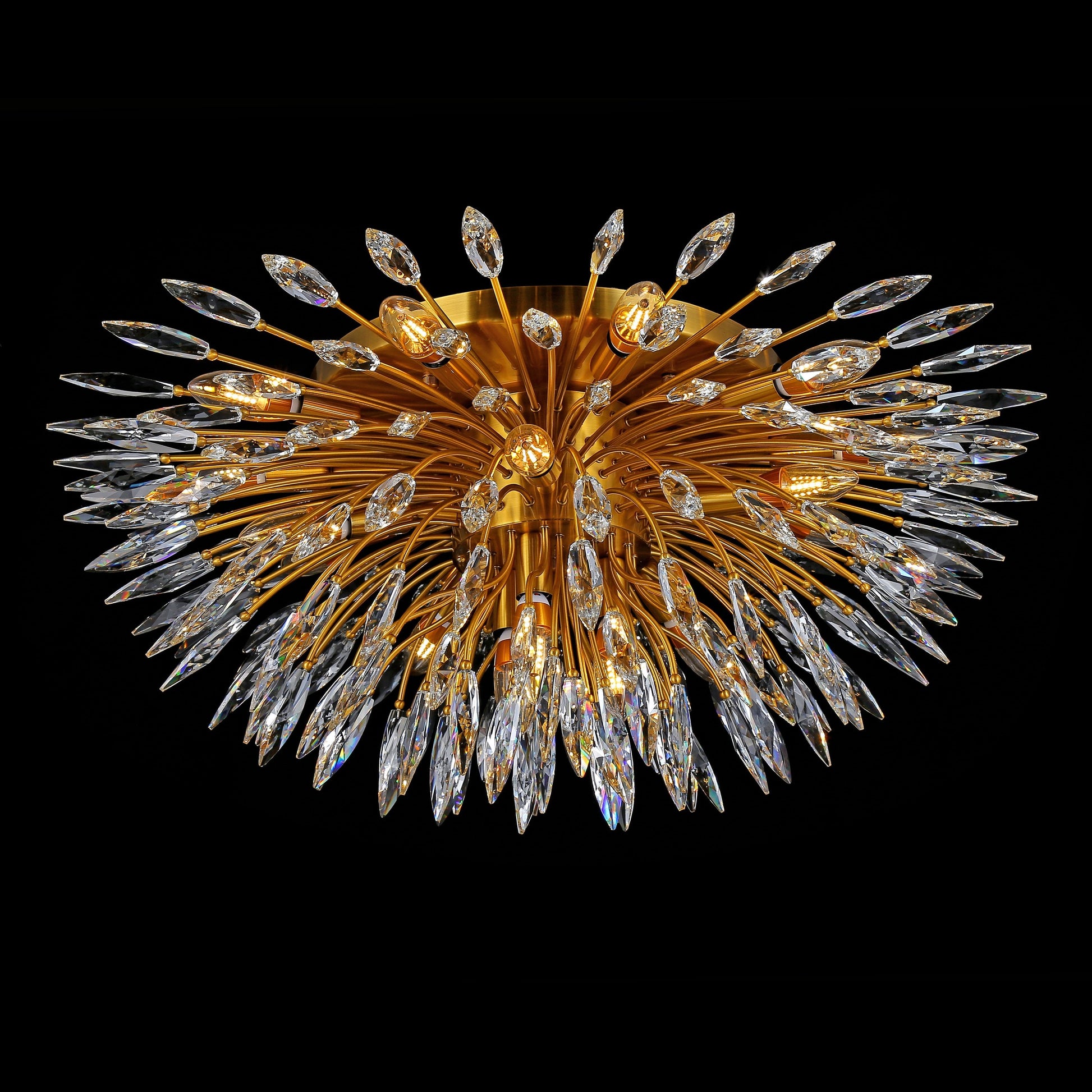 Lily Starburst Flush-mount Crystal Sputnik Chandelier - Italian Concept - 
