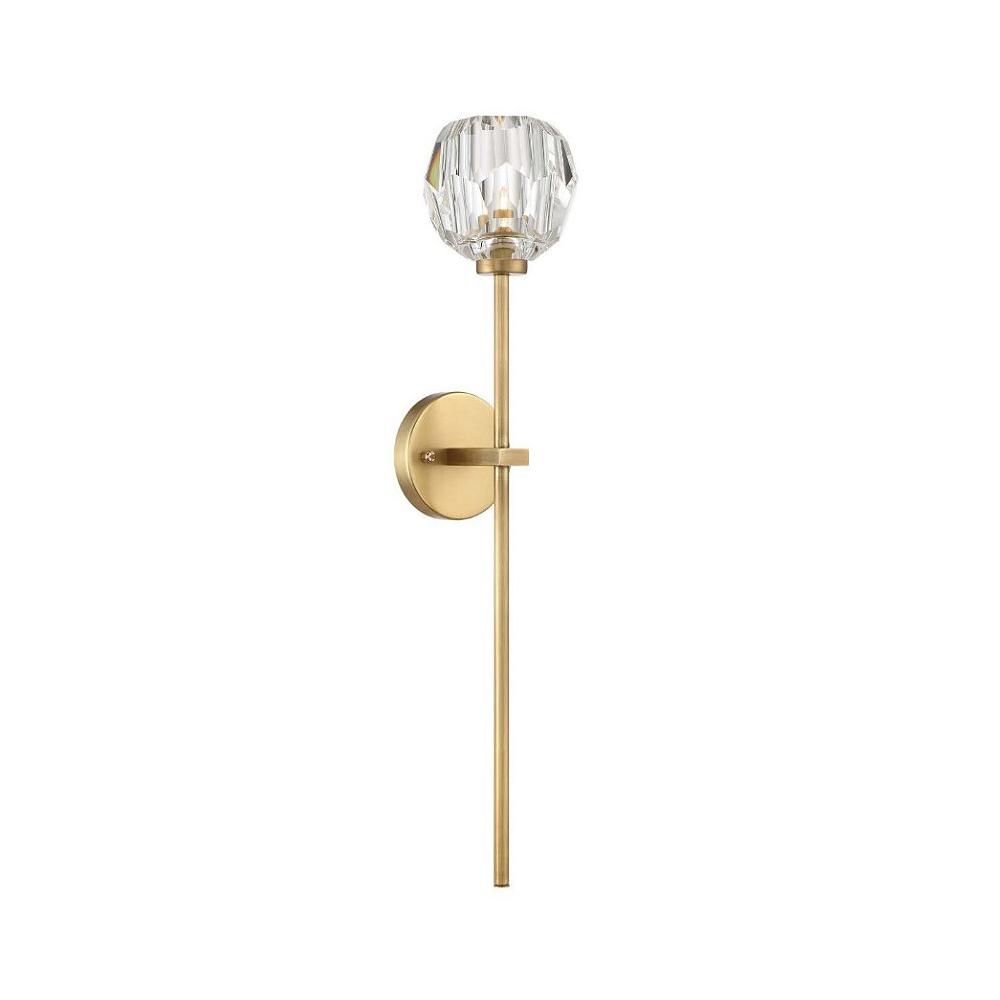 Blu Dior Crystal Prysm Torch Sconce - Italian Concept - 
