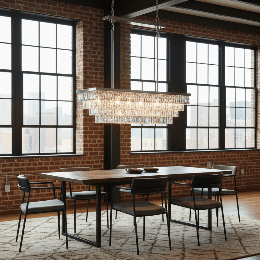 61" Polished Nickel Clear in loft