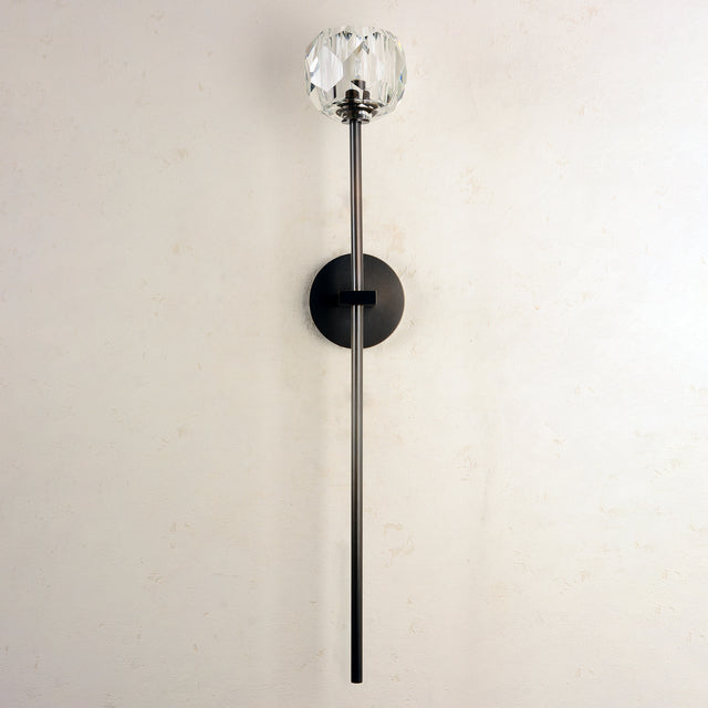 Blu Dior Crystal Prysm Torch Sconce - Italian Concept - 