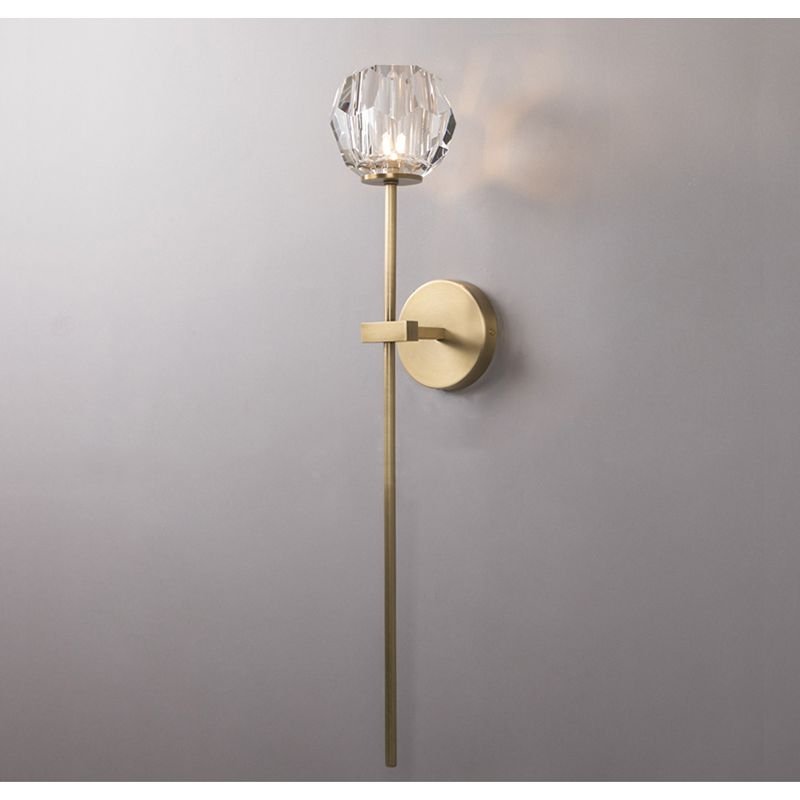 Blu Dior Crystal Prysm Torch Sconce - Italian Concept - 