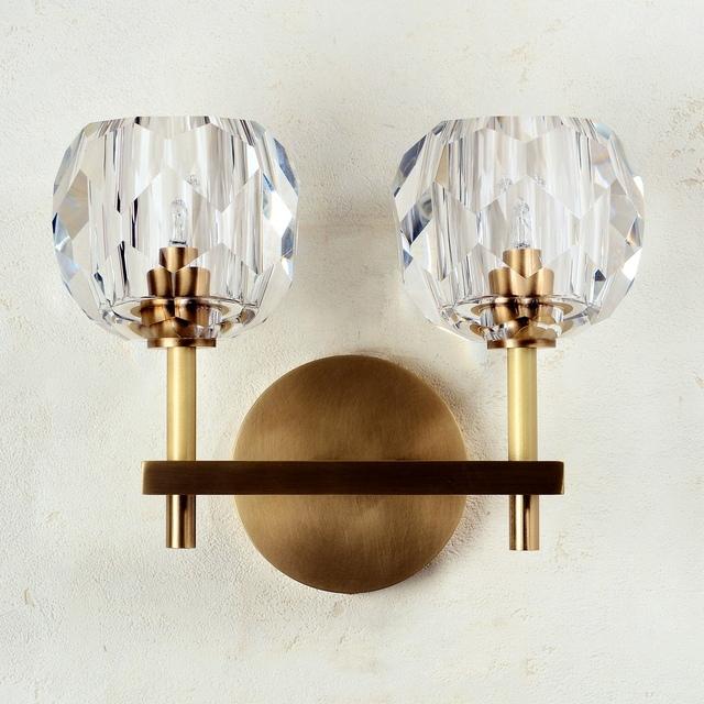 Blu Dior Crystal Prysm Double Sconce - Italian Concept - 