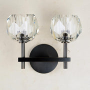 Blu Dior Crystal Prysm Double Sconce - Italian Concept - 