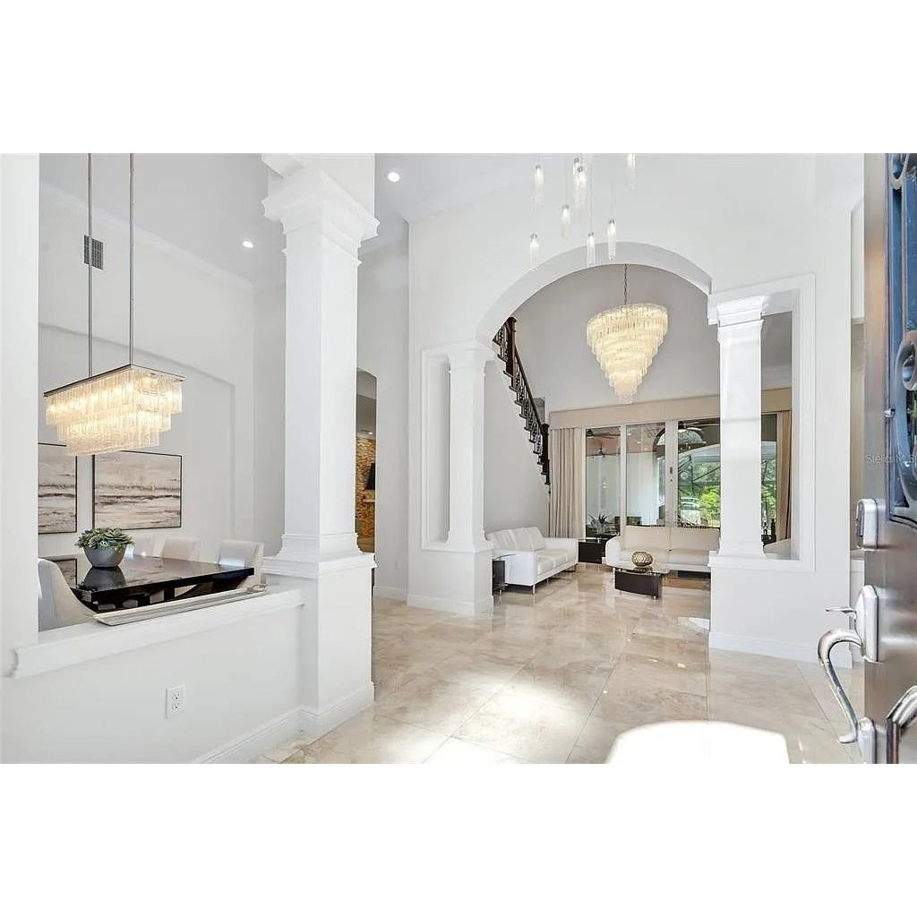 Seline 3-Tier Rectangular Cracked Textured Glass Chandelier - Italian Concept
