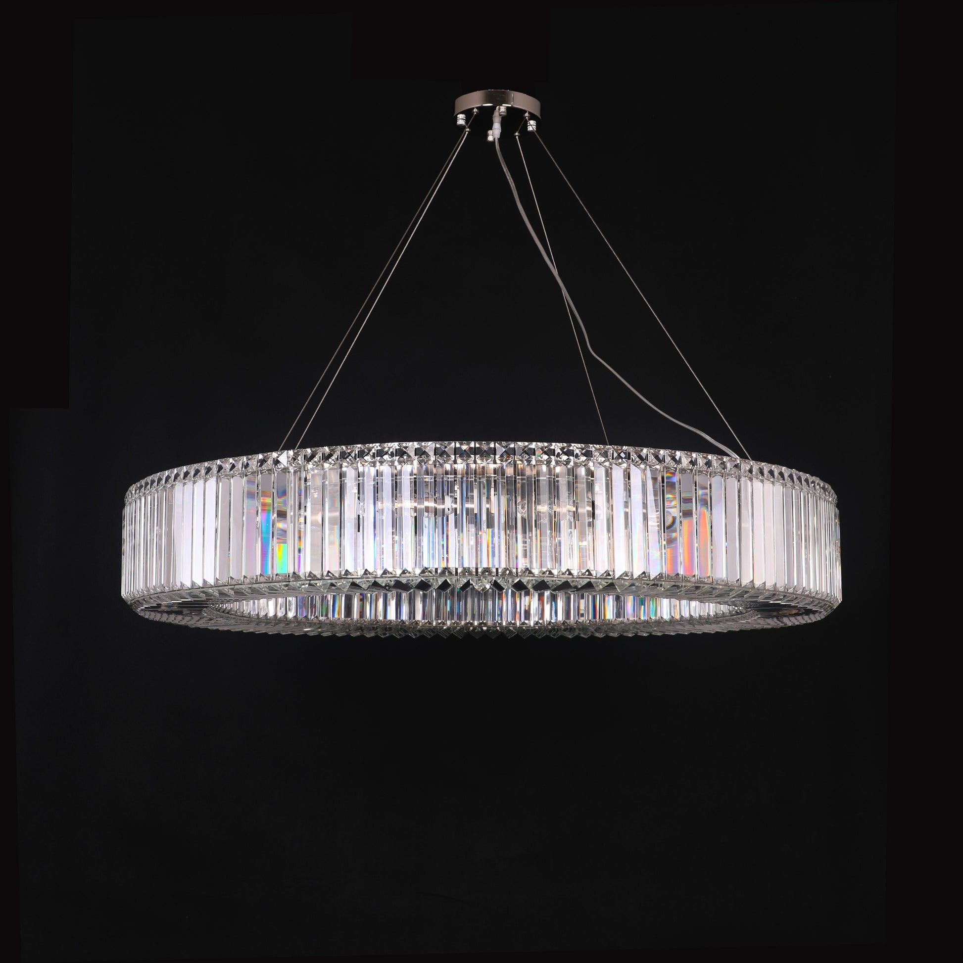 Jude Round Crystal Ring Chandelier - Italian Concept