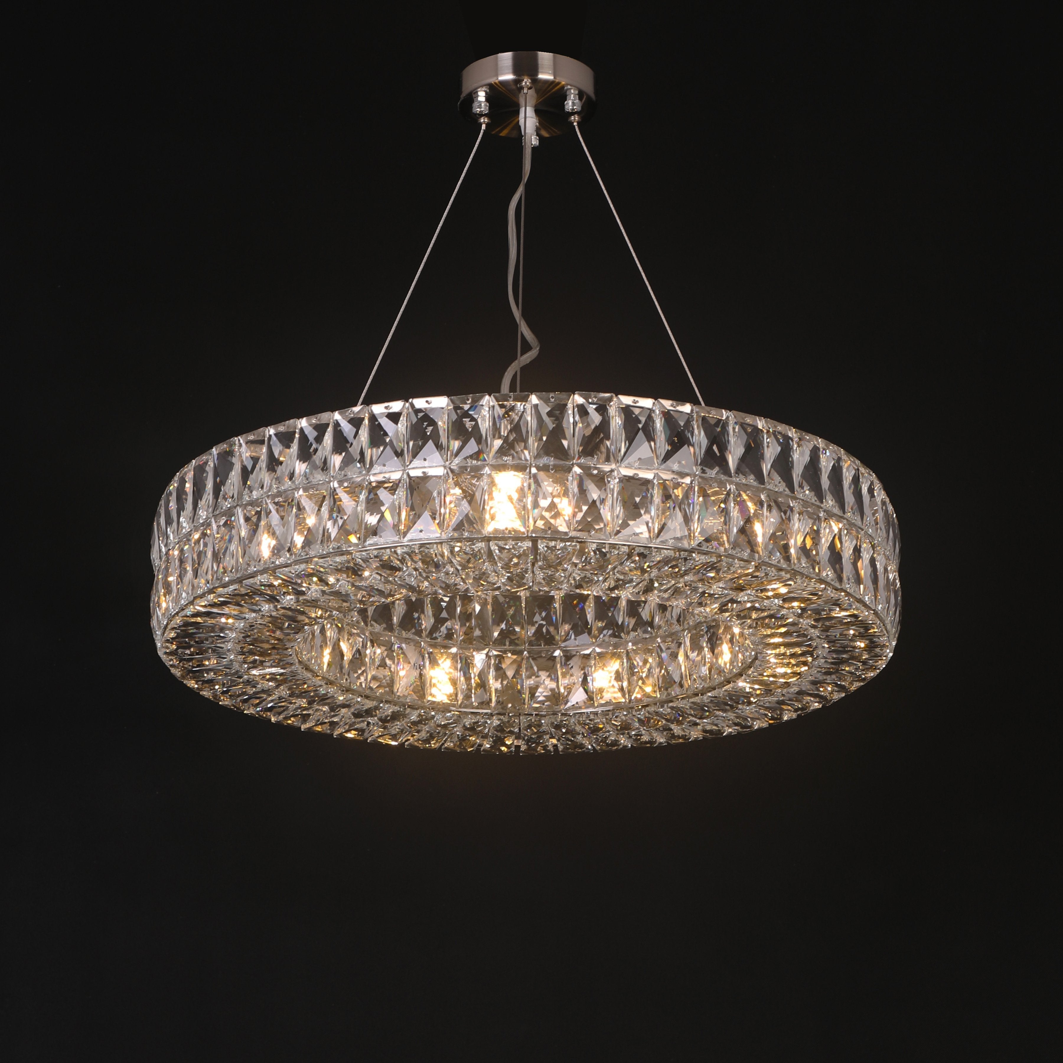 Mia Round Crystal Ring Chandelier - Italian Concept