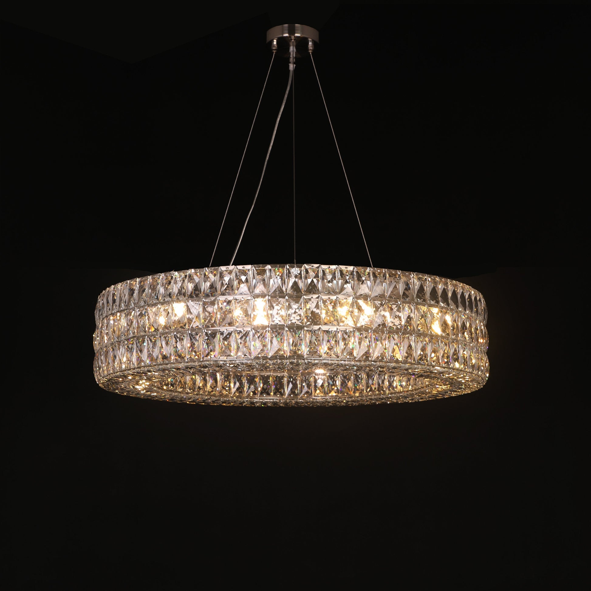 Mia Round Crystal Ring Chandelier - Italian Concept