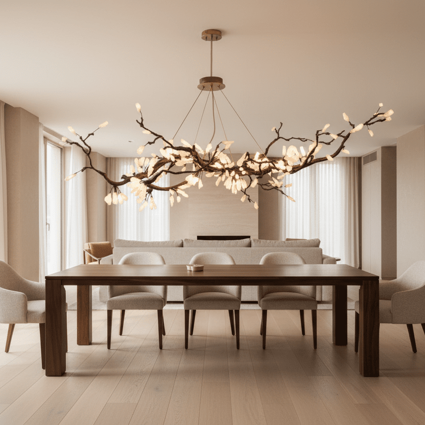 73" Champagne Gold Dining Room