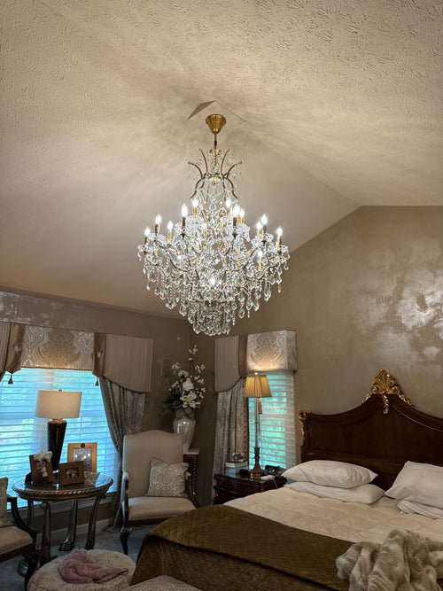 25 Light Maria Theresa Clear Crystal Chandelier