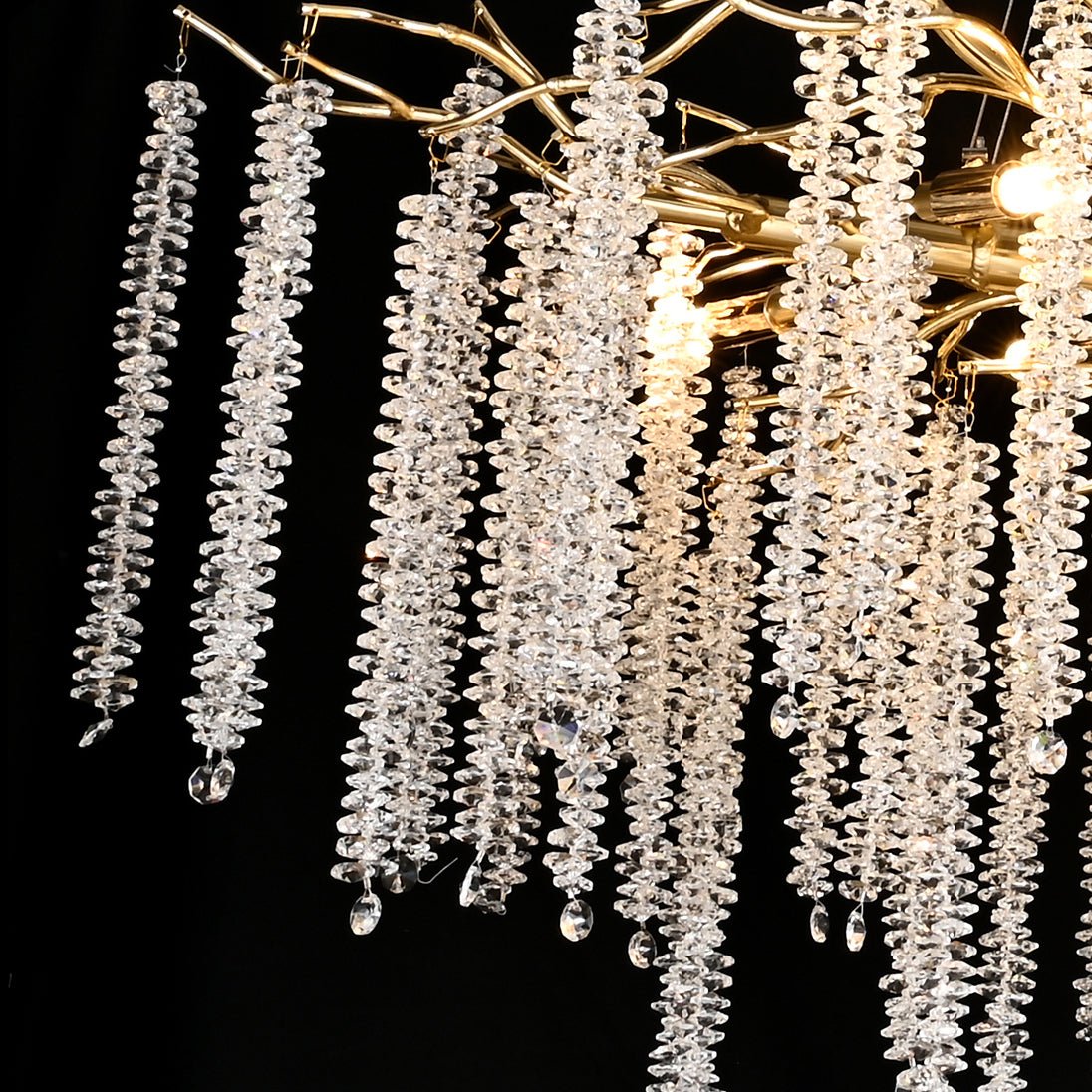 Catherine Crystal Rainfall Foyer Branching Chandelier - Italian Concept - 