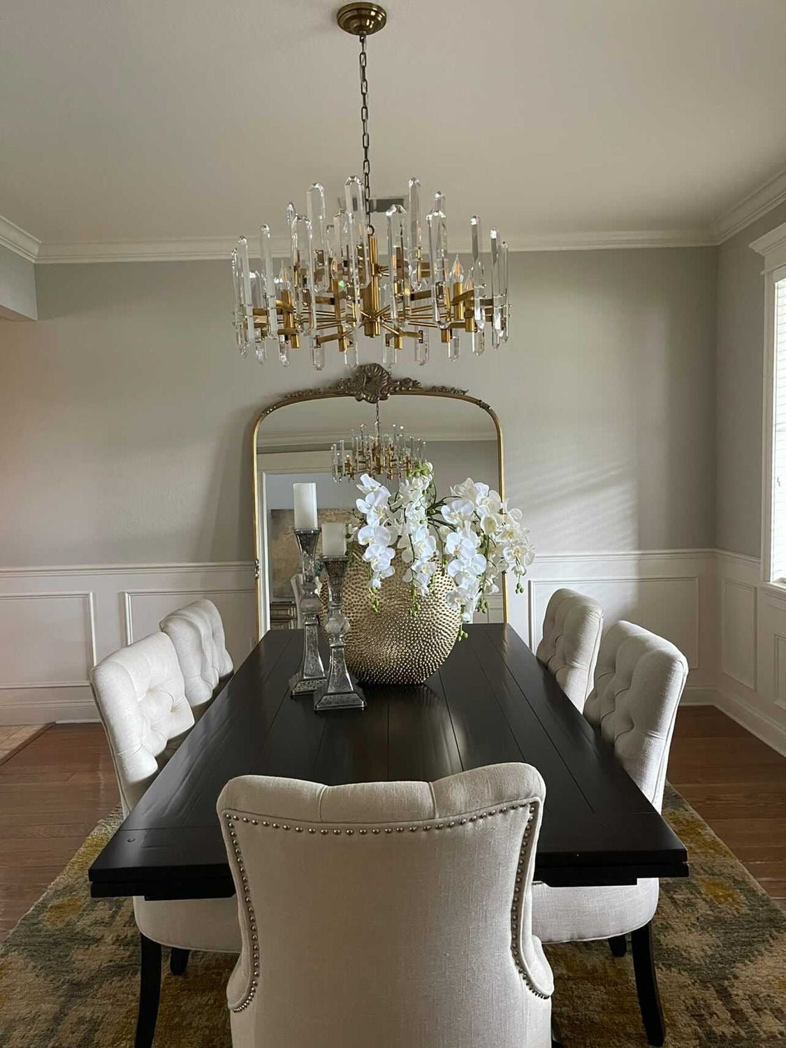 Ruby Round Crystal Chandelier