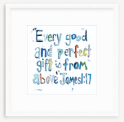 James 1:17 Bible Verse Fine Art Print