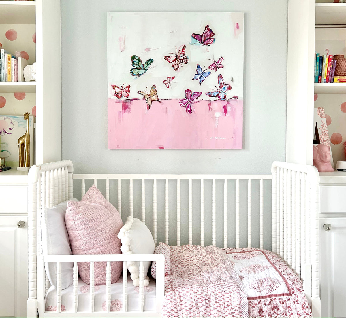 "Butterfly Wishes" on canvas