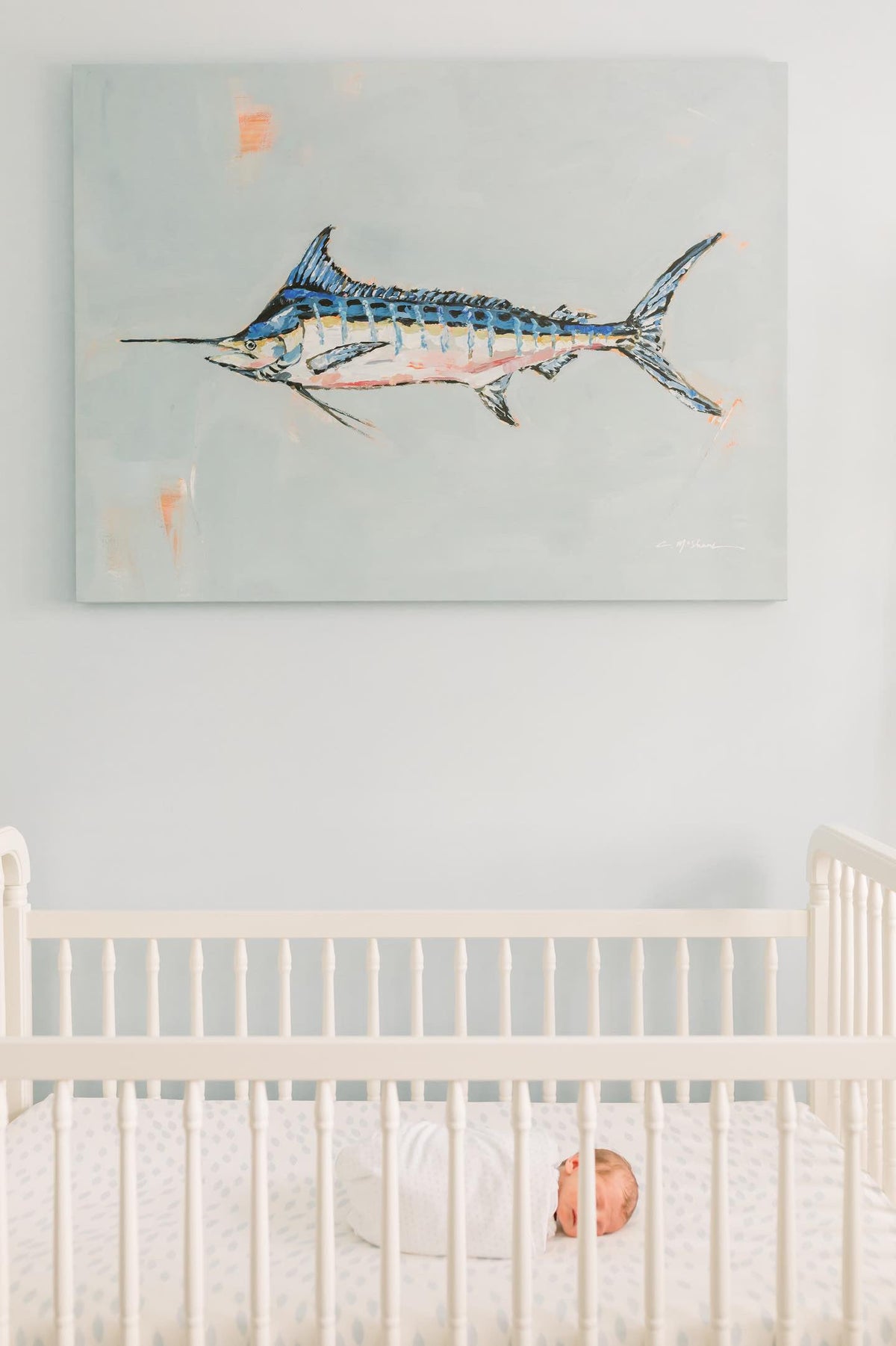 Blue Marlin on canvas