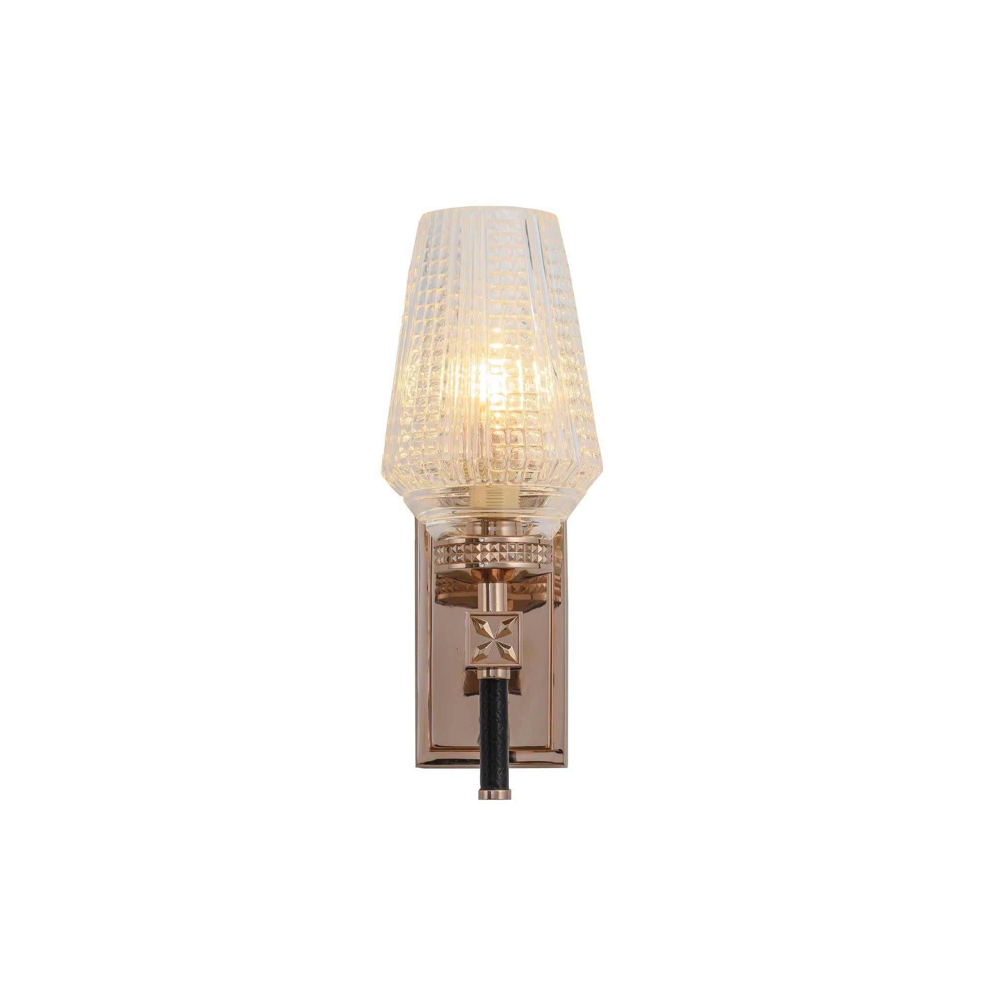 Alba  Tiered Oval Glass Sconce - Italian Concept - 
