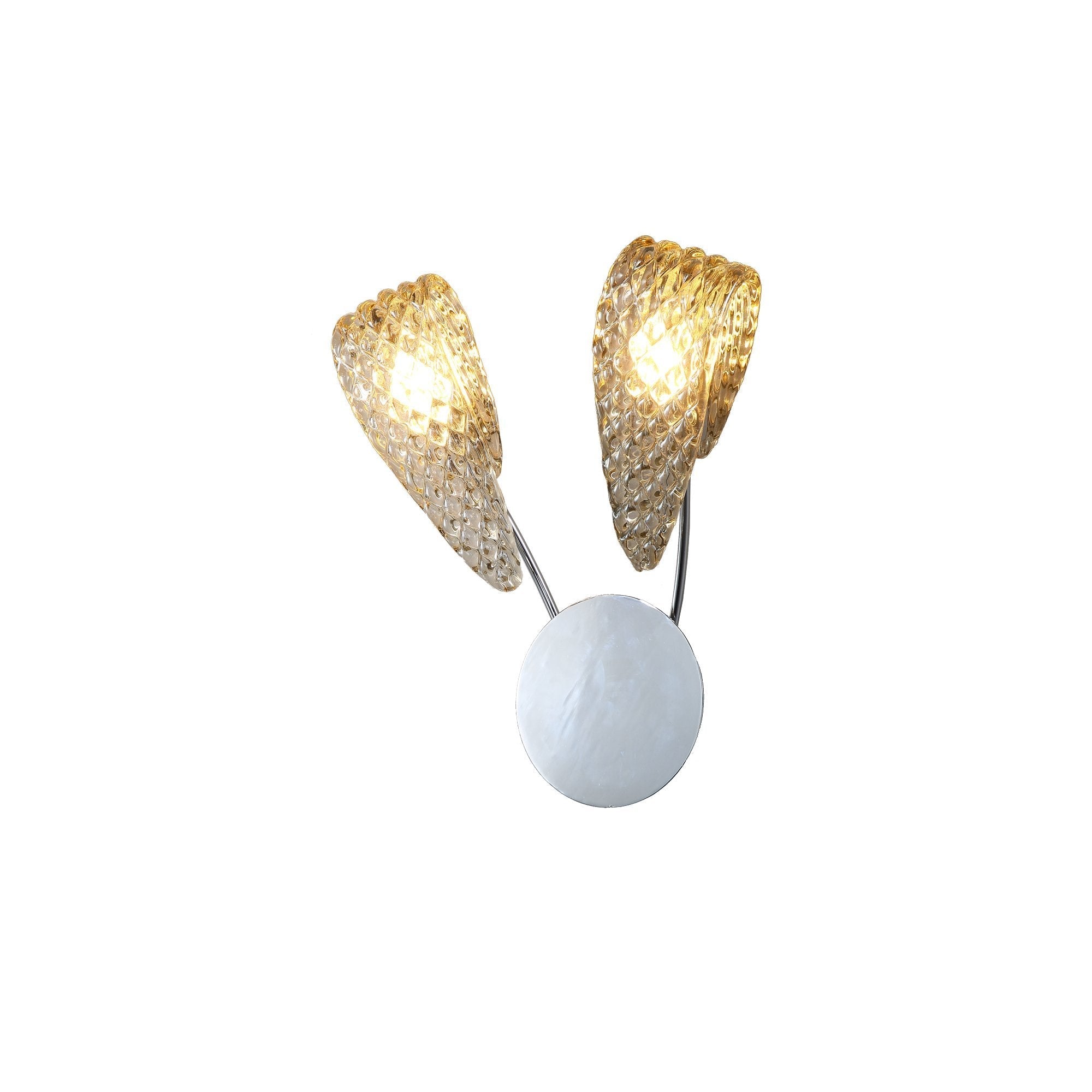 Alba  Tiered Oval Glass Sconce - Italian Concept - 