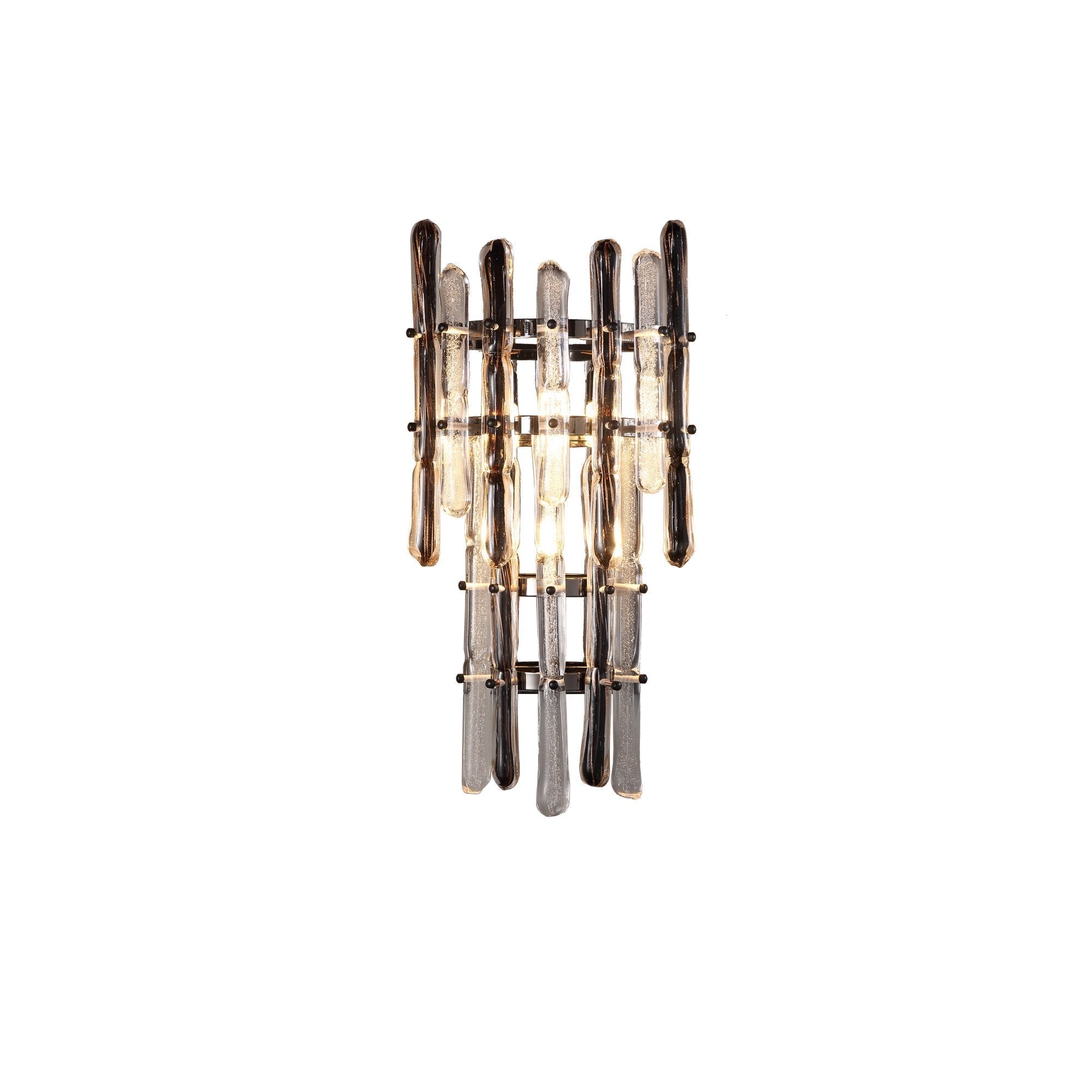Alba  Tiered Oval Glass Sconce - Italian Concept - 