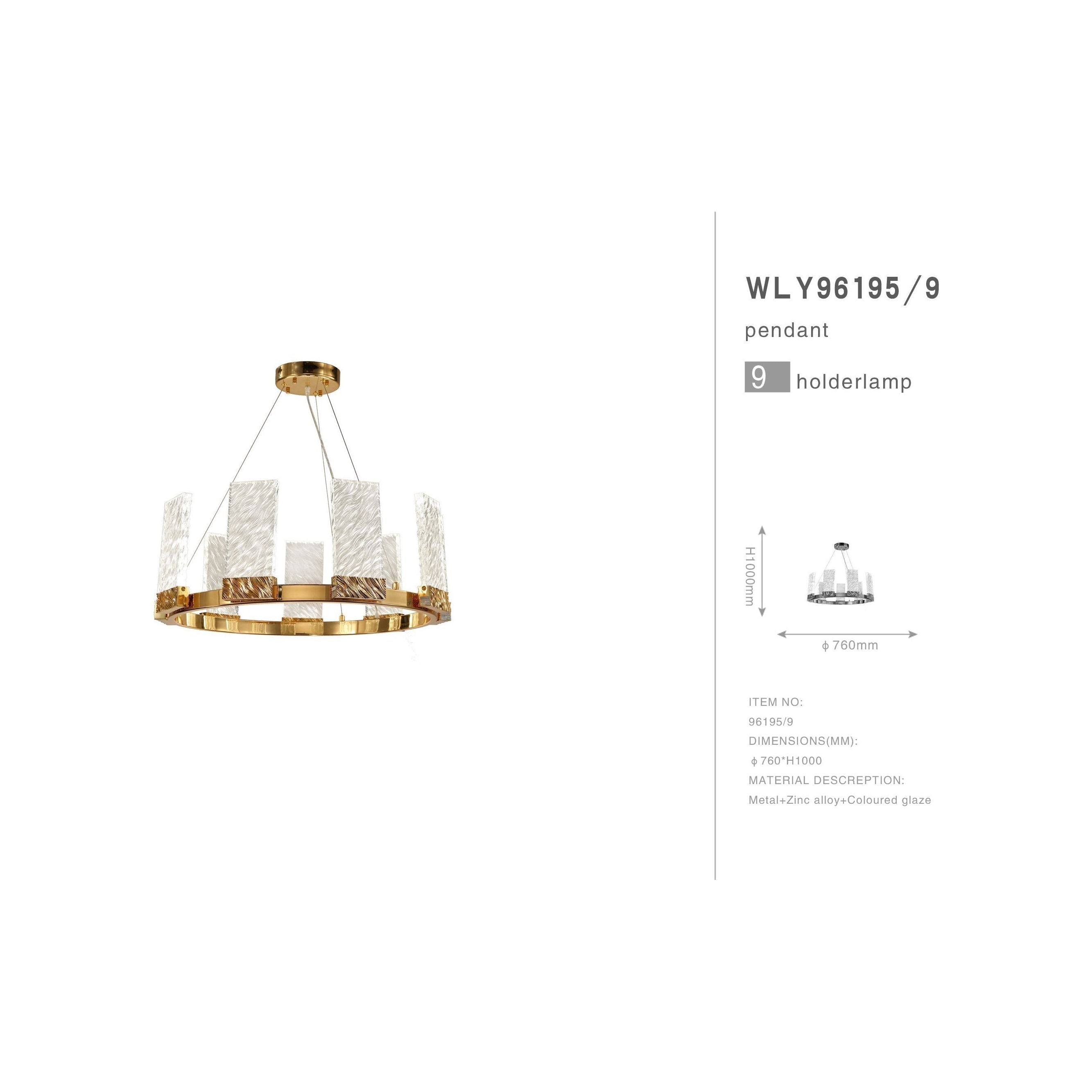 Aimee 1-Tier Round LED Luxurious Glass Chandelier - Italian Concept - 