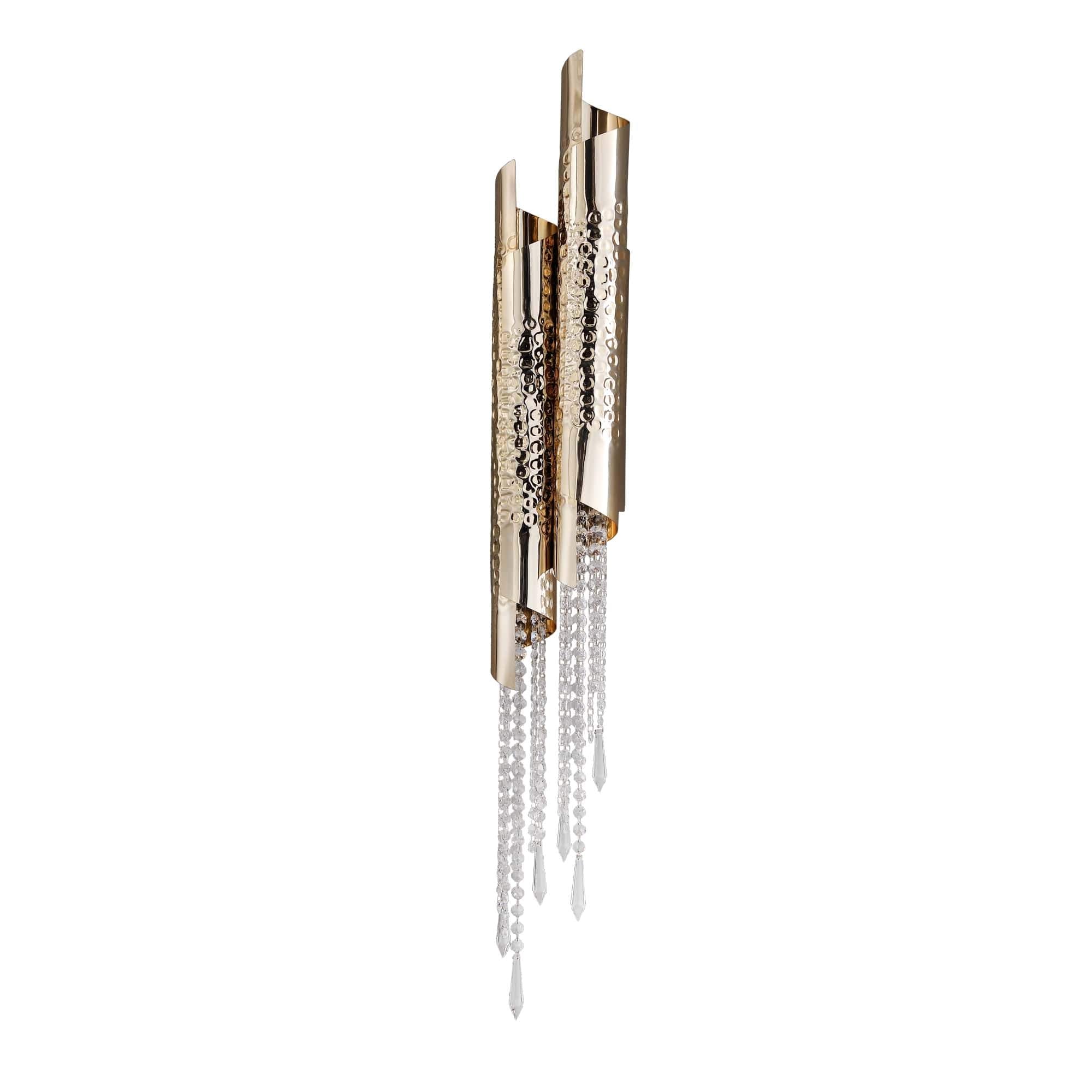 Alba  Tiered Oval Glass Sconce - Italian Concept - 