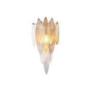 Alba  Tiered Oval Glass Sconce - Italian Concept - 
