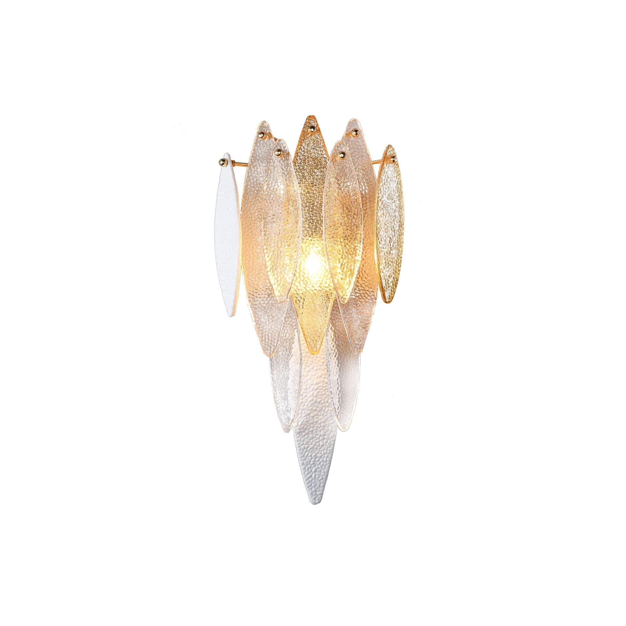 Alba  Tiered Oval Glass Sconce - Italian Concept - 