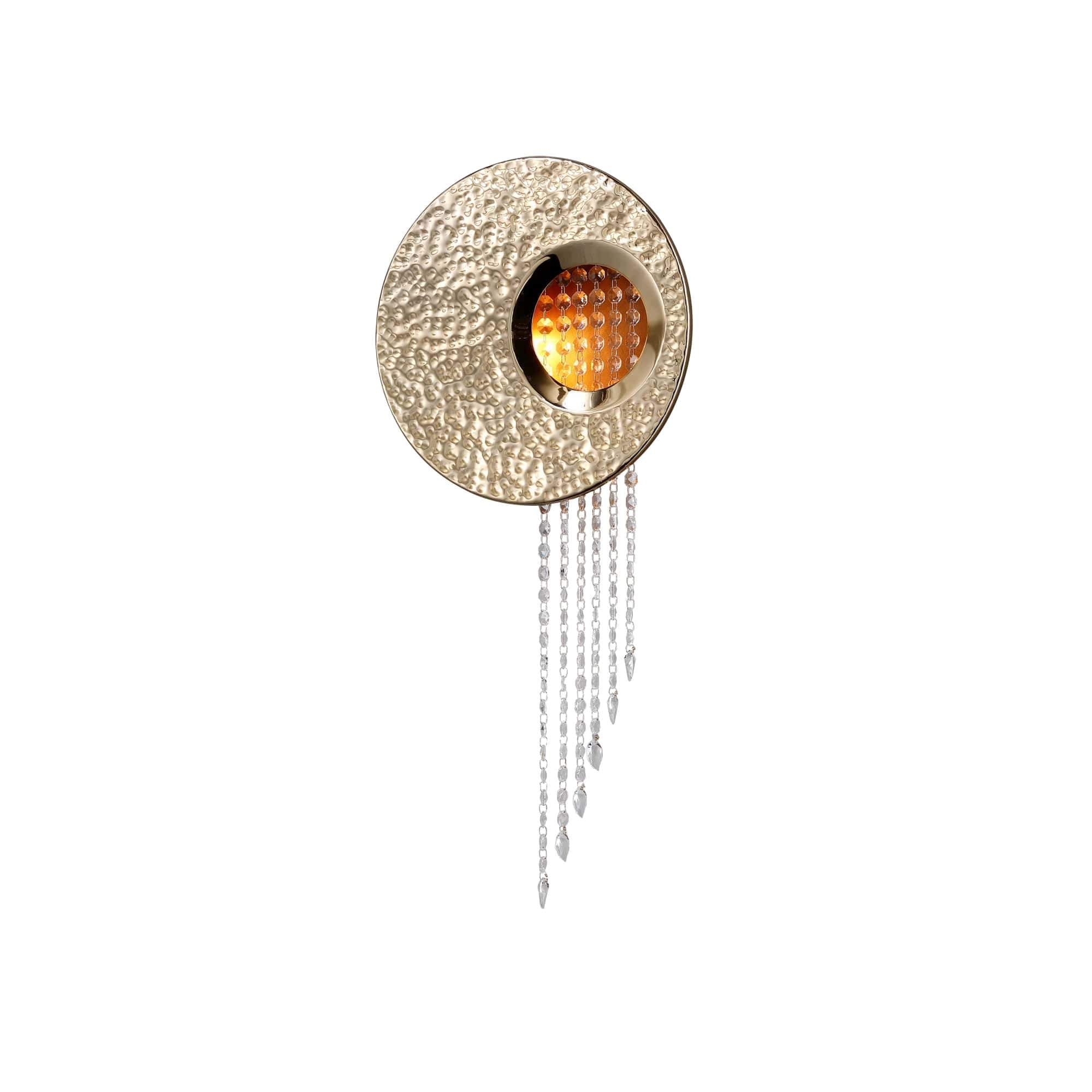 Alba  Tiered Oval Glass Sconce - Italian Concept - 