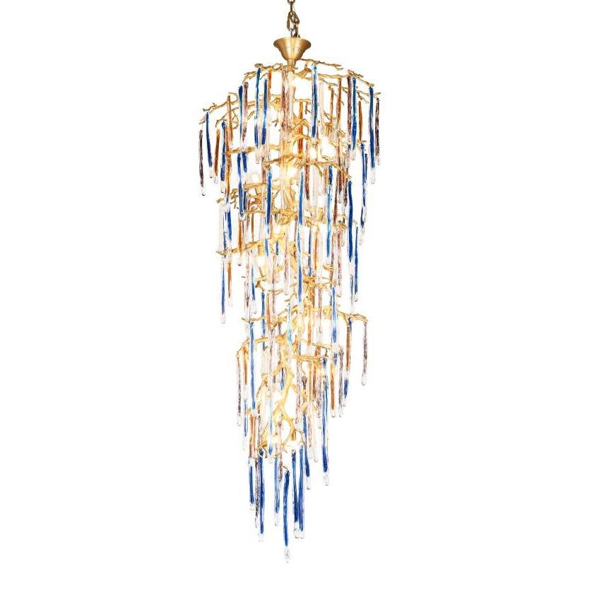 Predella Branching Glass Foyer Chandelier - Italian Concept