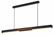 Architectural Wood Accent LED Pendant Light