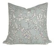 Aylin Floral Pillow Cover in Eucalyptus, Villa Nova Textiles