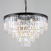 Odeon Round Crystal Fringe Chandelier Collection - Italian Concept