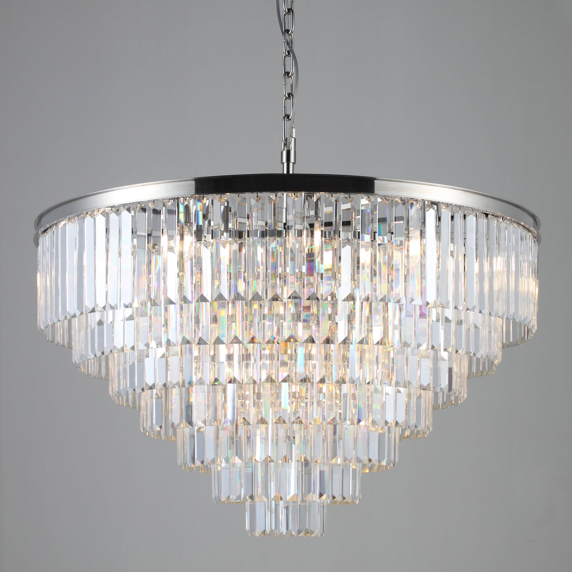 7-Tier Odeon Crystal Fringe Chandelier - Italian Concept - 