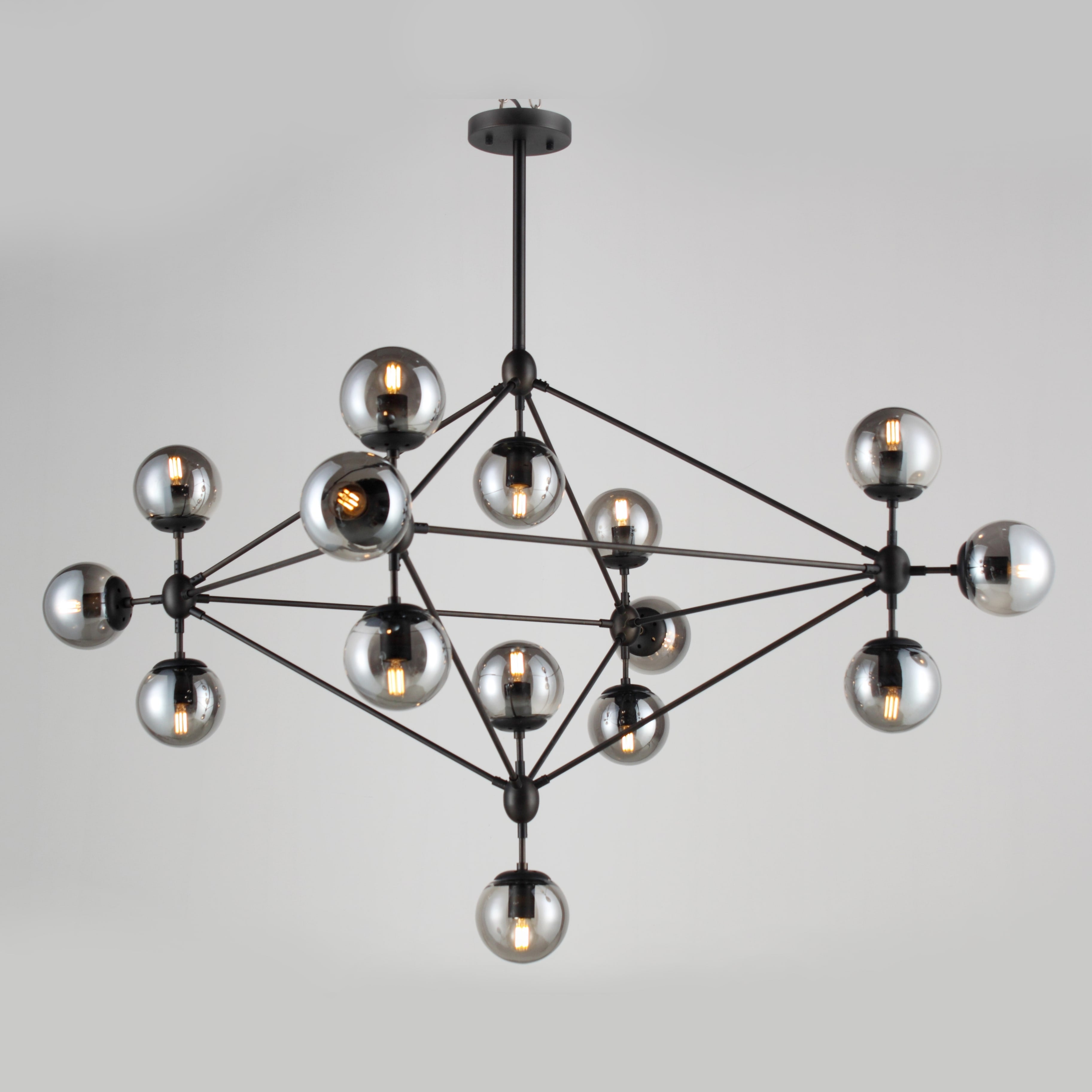 Diamond Branching Glass Globe Bubble Chandelier - Italian Concept