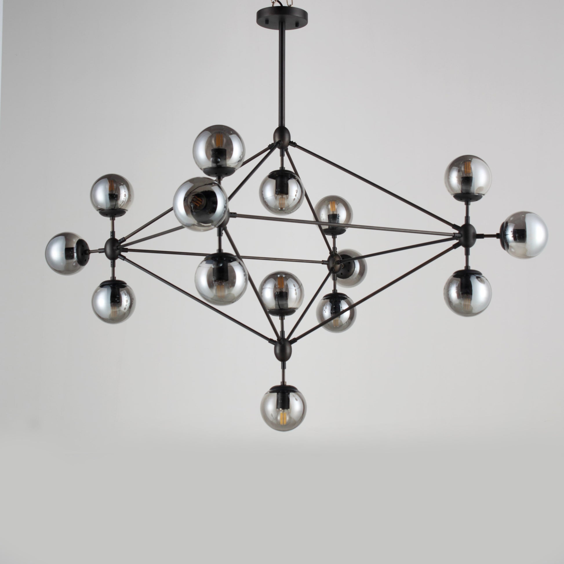 Diamond Branching Glass Globe Bubble Chandelier - Italian Concept