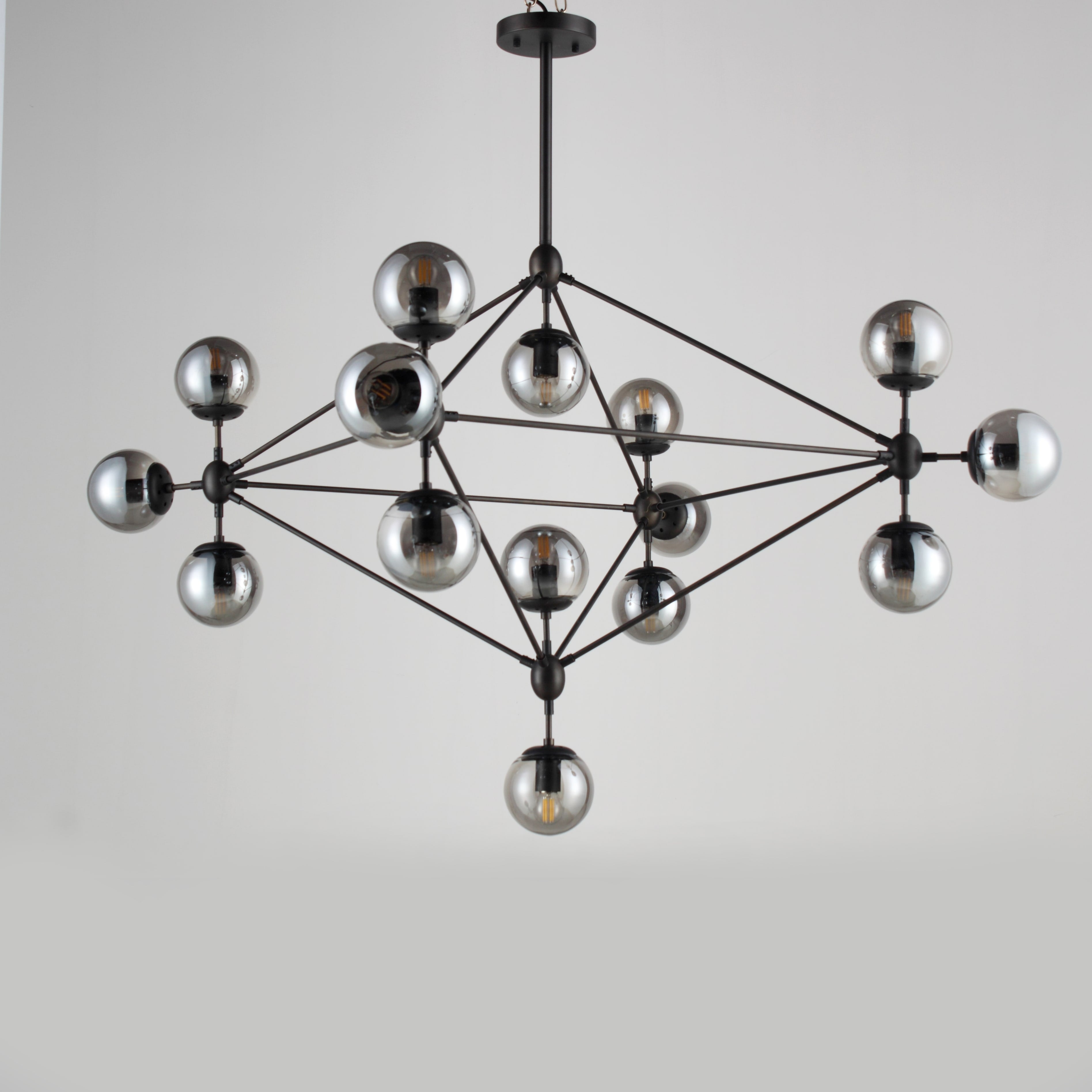 Diamond Branching Glass Globe Bubble Chandelier - Italian Concept