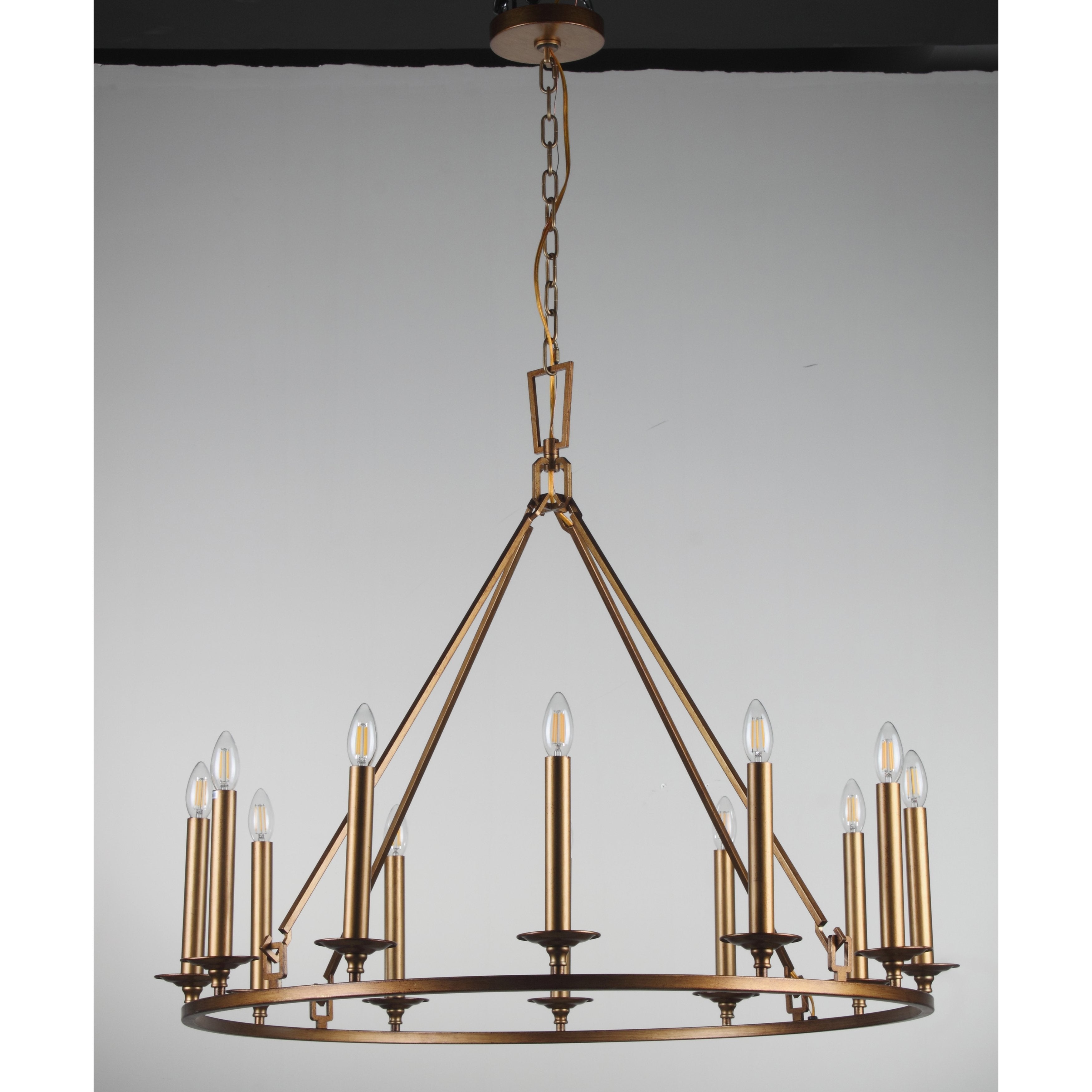 Wineyard Wheel Barrel Round Chandelier - Italian Concept