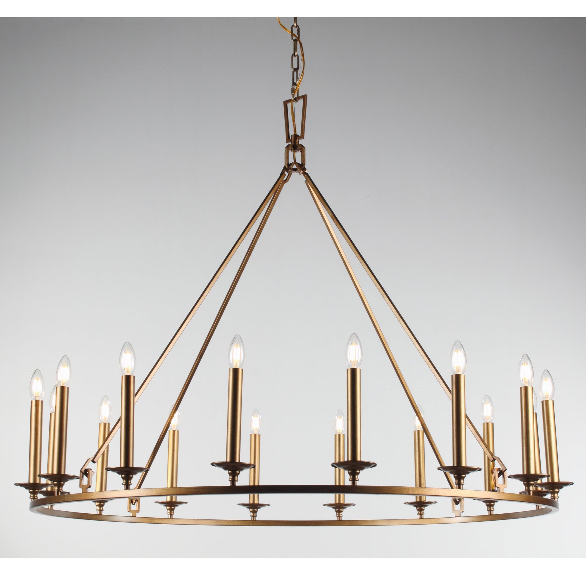Wineyard Wheel Barrel Round Chandelier - Italian Concept