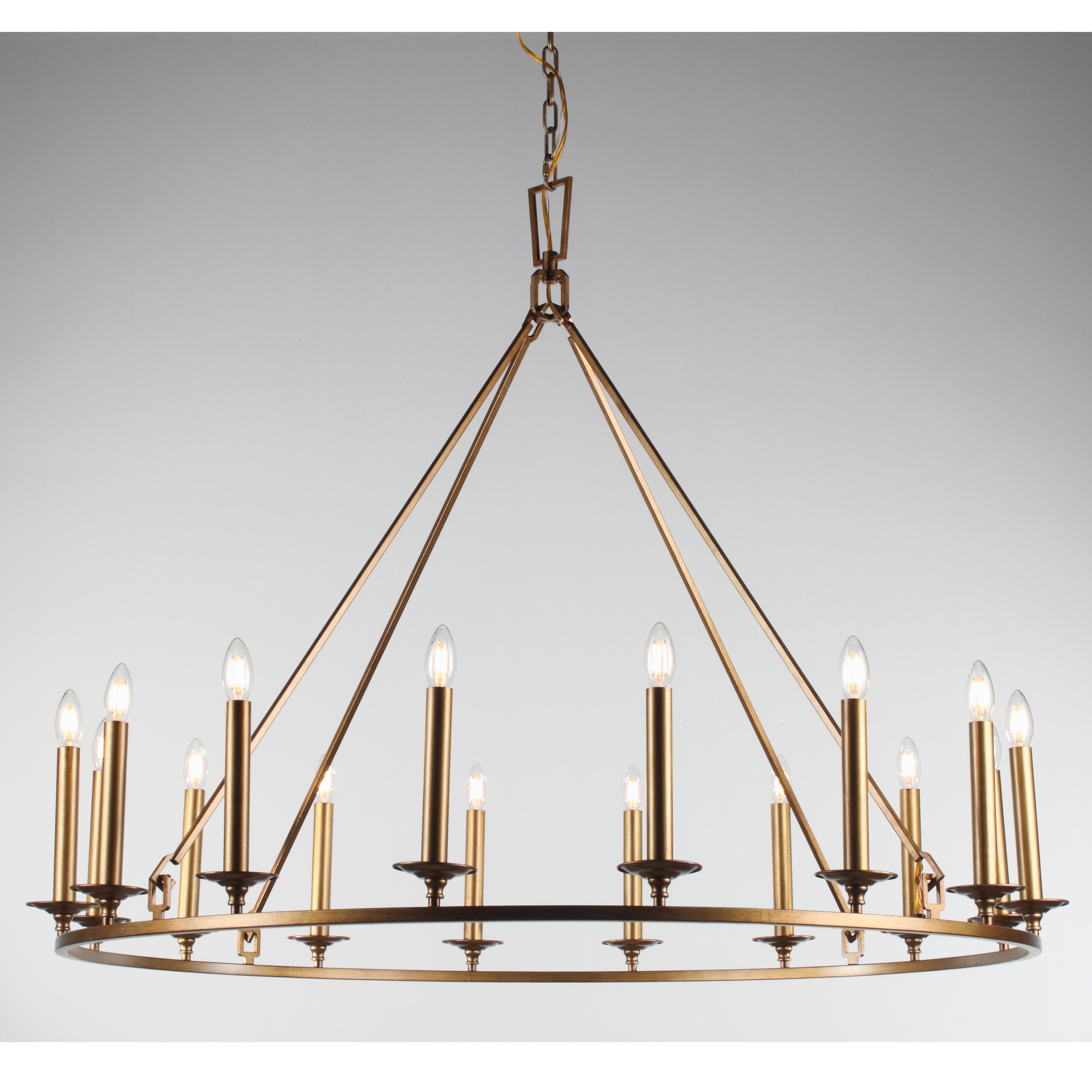 Wineyard Wheel Barrel Round Chandelier - Italian Concept