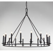Wineyard Wheel Barrel Round Chandelier - Italian Concept