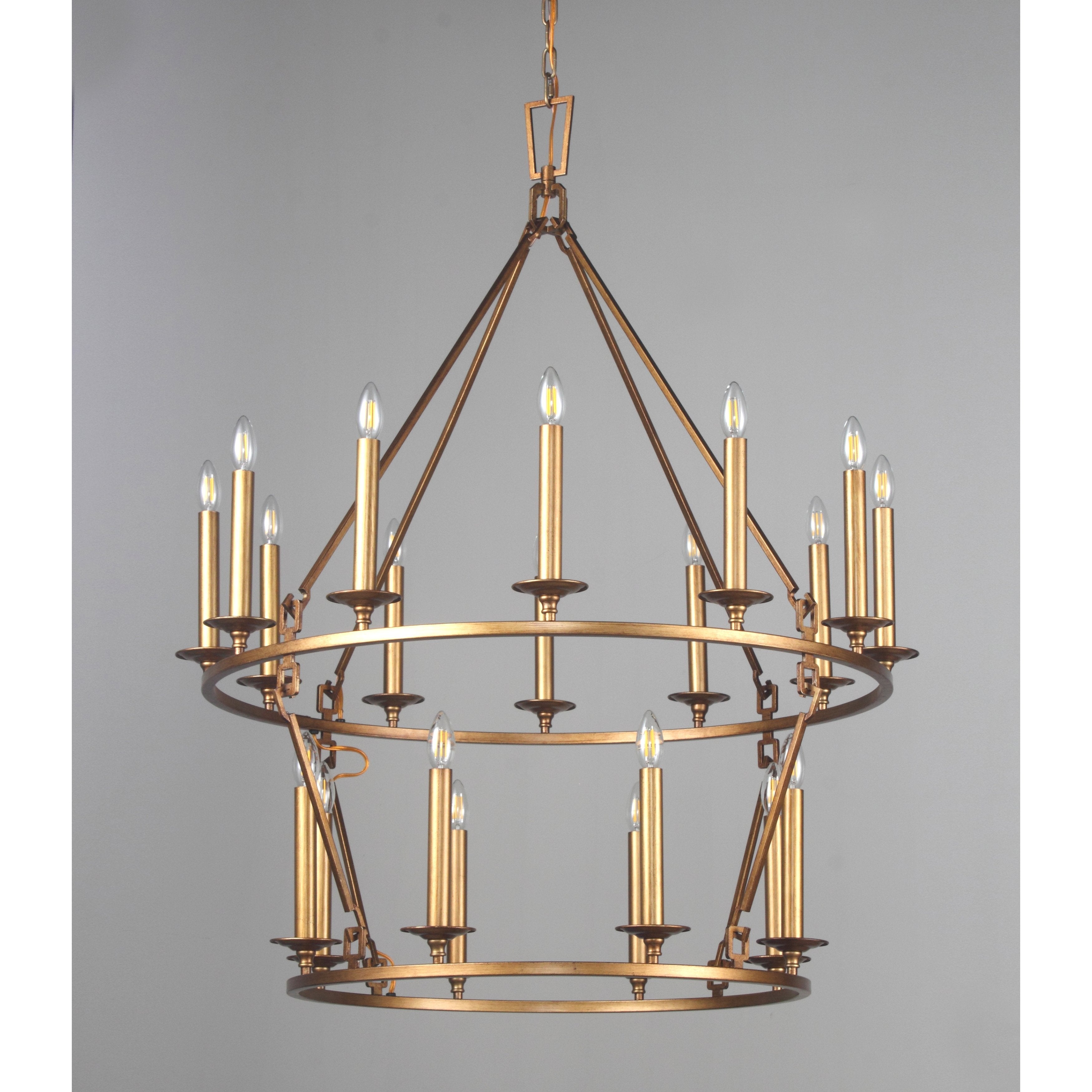 Wineyard Wheel Barrel Round Chandelier - Italian Concept