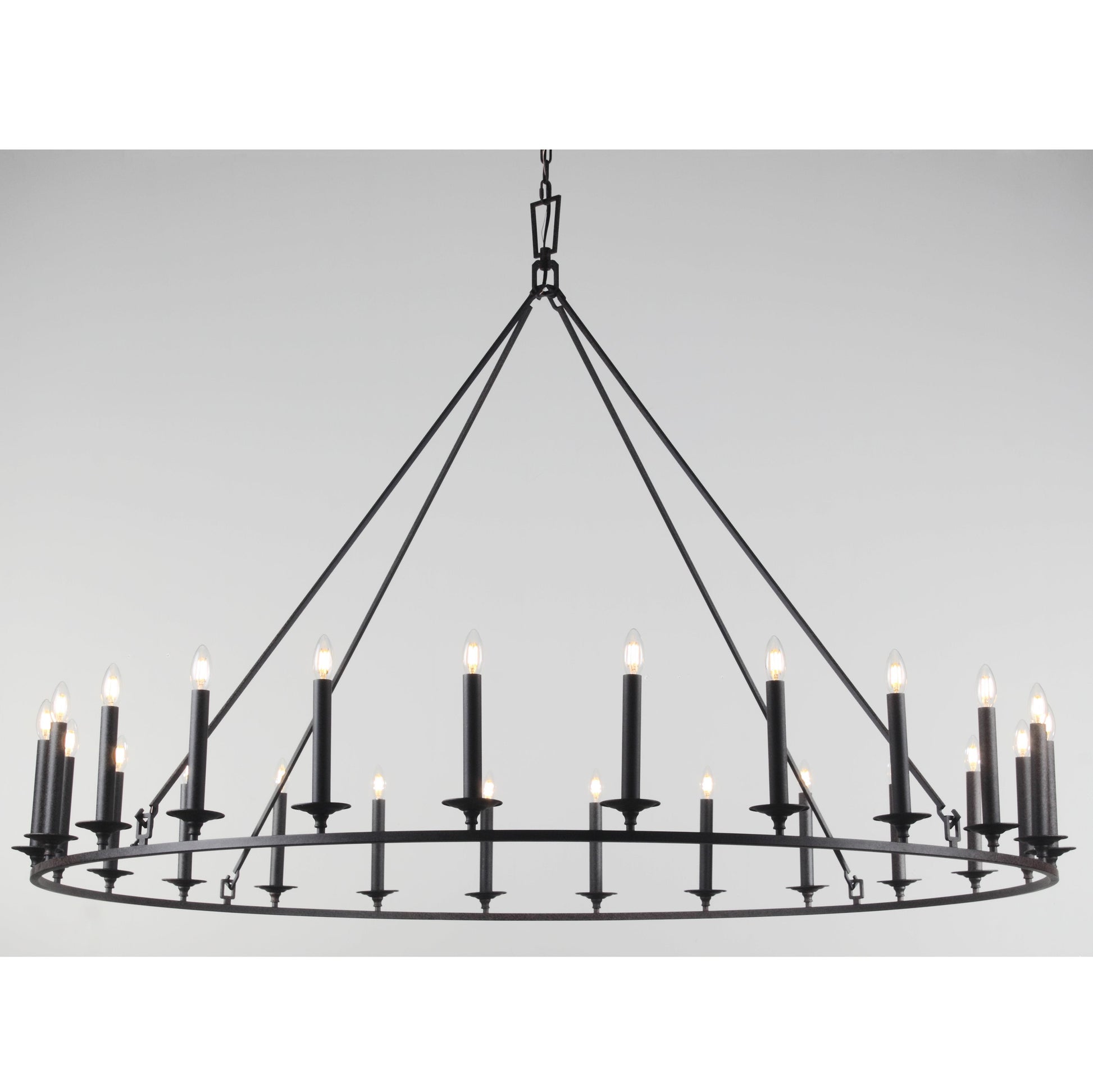 Wineyard Wheel Barrel Round Chandelier - Italian Concept