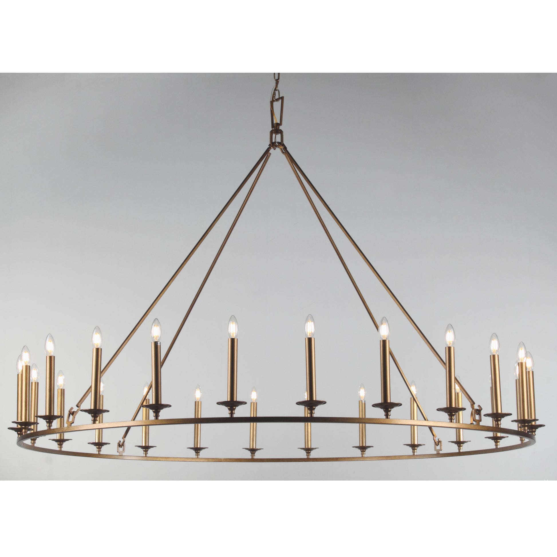 Wineyard Wheel Barrel Round Chandelier - Italian Concept
