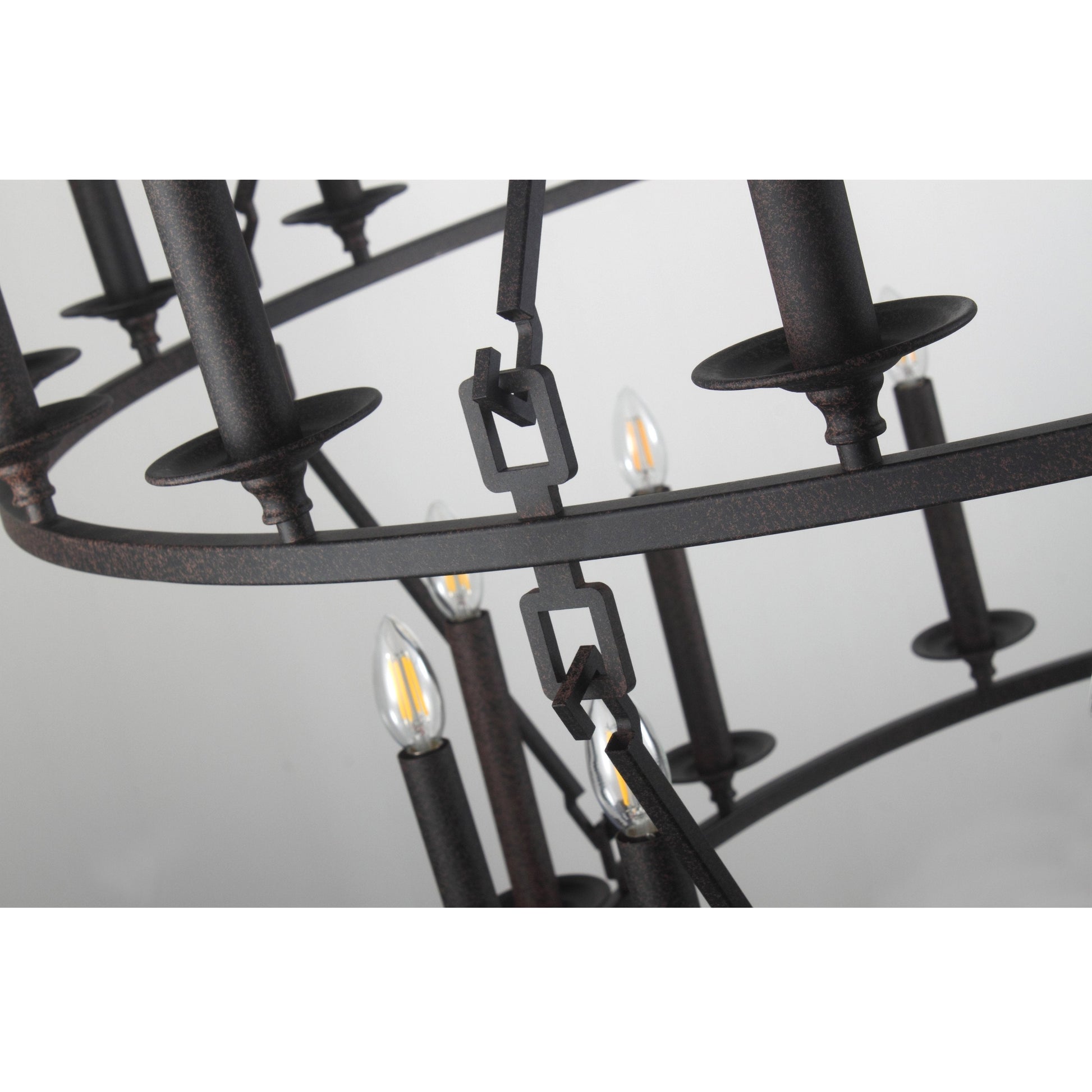 Wineyard Wheel Barrel Round Chandelier - Italian Concept