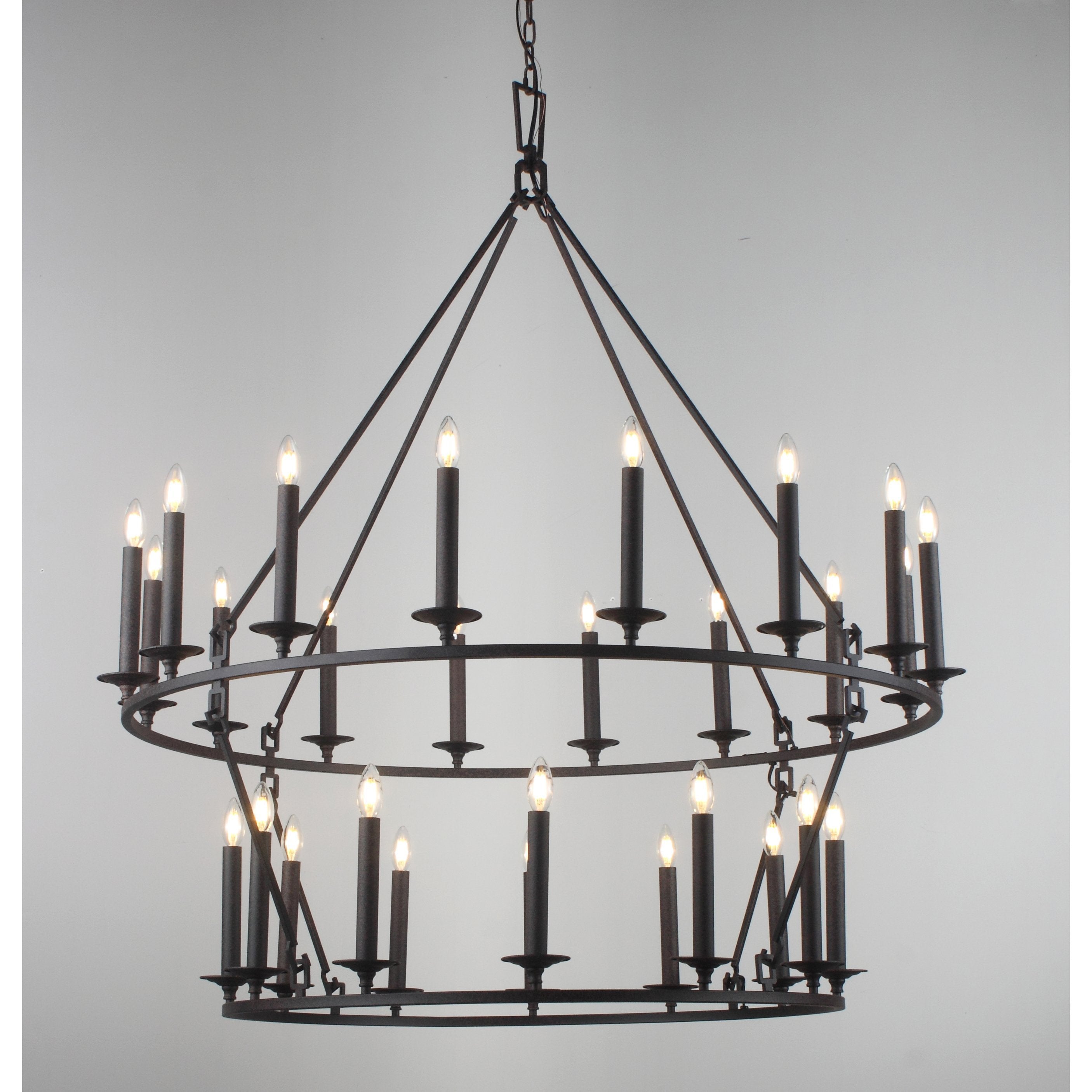 Wineyard Wheel Barrel Round Chandelier - Italian Concept