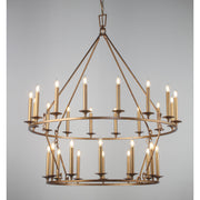 Wineyard Wheel Barrel Round 2-Tier Chandelier - Italian Concept