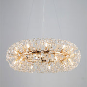 Dandelion Halo Round Crystal Ring Chandelier - Italian Concept - 